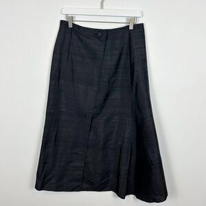 Julia Amory Park Avenue Skirt Women's Size Medium in Black 100% Silk